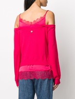 Thumbnail for your product : Twin-Set Layered Cold-Shoulder Top