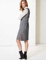 Thumbnail for your product : Marks and Spencer Checked V-Neck Tunic Dress