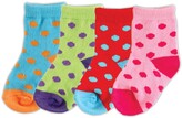 Thumbnail for your product : Luvable Friends Socks, 4-Pack, 0-6 Months