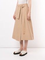 Thumbnail for your product : Lee Mathews Kei wrap midi skirt