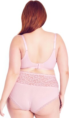 AVENUE | Women's Plus Size Lace Balconette Bra - beige- 50DDD
