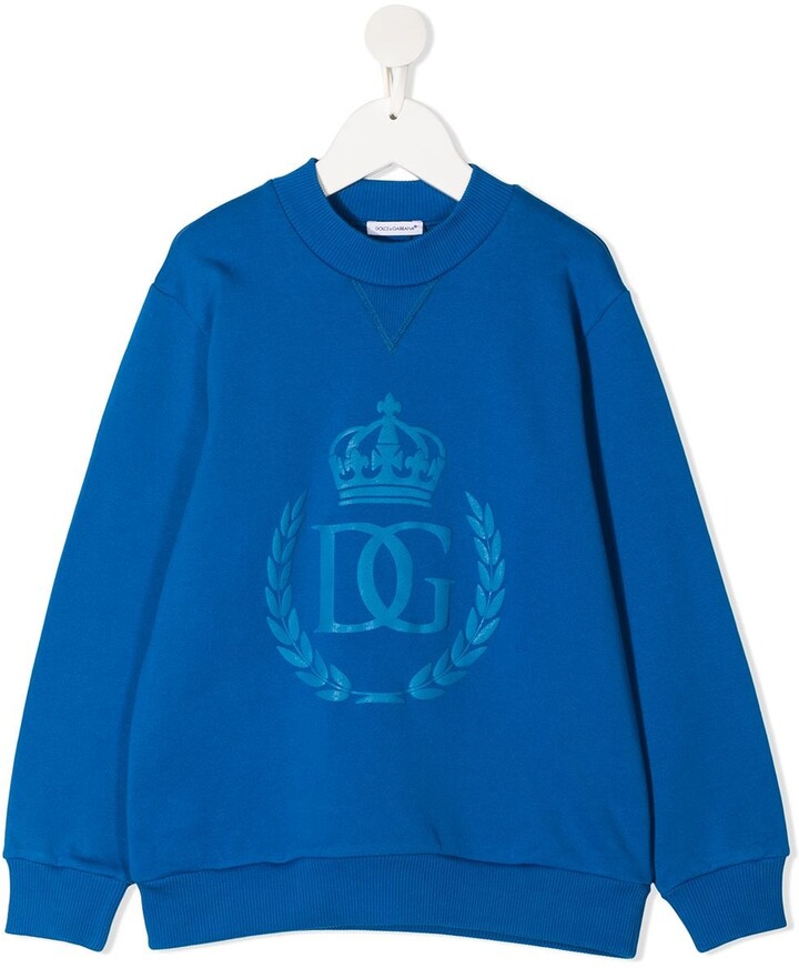 Dolce & Gabbana Children DG crown-print sweatshirt - ShopStyle
