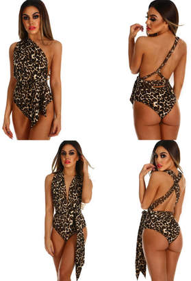 Pink Boutique Be Delicious Leopard Print Multiway Bodysuit