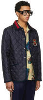 Thumbnail for your product : Gucci Blue Bee Quilted Jacket