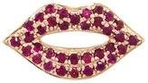 Thumbnail for your product : Sydney Evan Ruby Lip Stud Earring - Rose Gold