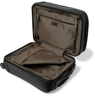 Ermenegildo Zegna PelleTessuta Leather Carry-On Suitcase - Men - Black
