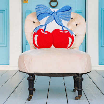 Makers Collective JG Co. By Amie And Jolie Sikes Cherries Hook Pillow