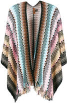 Missoni knitted zigzag cape 