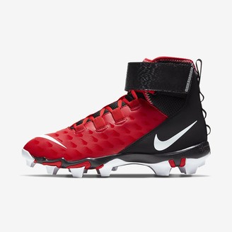 red and grey football cleats