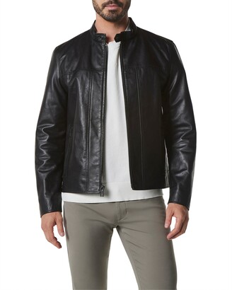 Andrew Marc Men's Monterey Leather Racer Jacket