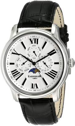 Thomas Laboratories Earnshaw Men's ES-0025-01 Longitude Analog Display Swiss Quartz Black Watch