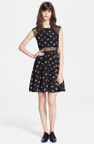 Thumbnail for your product : Elizabeth and James 'Tilly' Print Silk Fit & Flare Dress