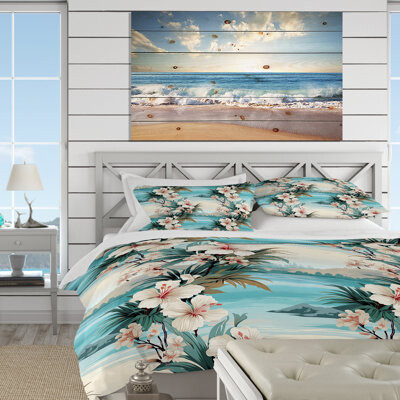 Design Art Seaside Reflections Tropical Pattern I Bedding