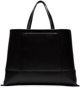 Thumbnail for your product : Calvin Klein Black Geometric Embossed Leather Tote