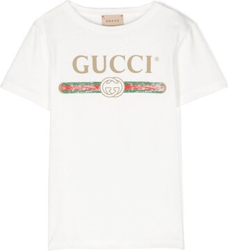 Gucci Children logo-print short-sleeved T-shirt
