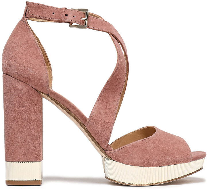 valerie suede platform sandal