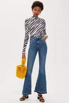 Thumbnail for your product : Topshop Mid Stone Jamie Flares