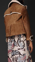 Thumbnail for your product : Burberry Cropped Sheepskin Jacket