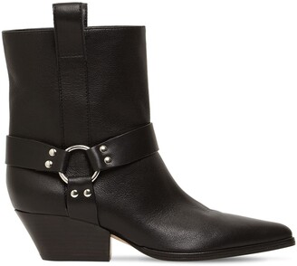Sergio Rossi 45mm Sr Janye Leather Ankle Boots