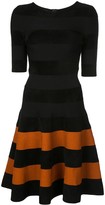 Thumbnail for your product : Oscar de la Renta Striped Skirt Flared Dress