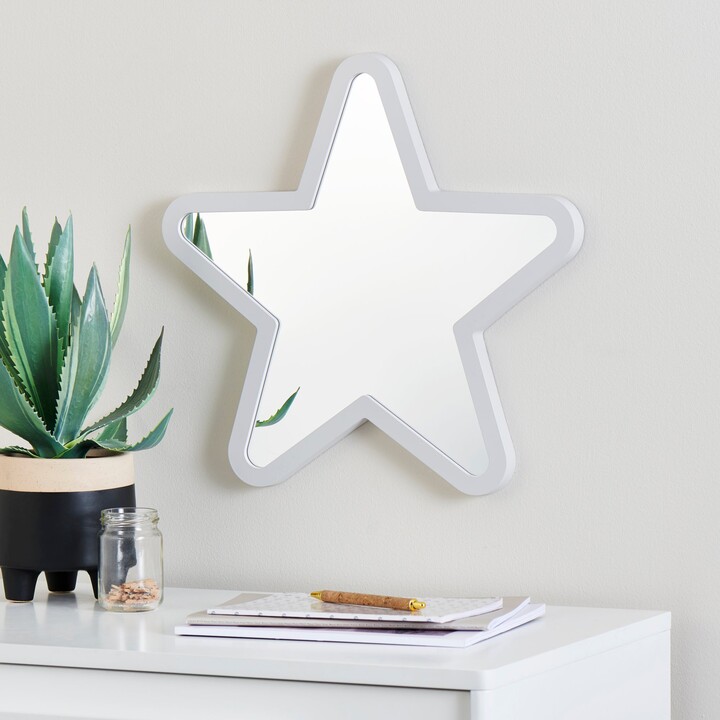 Dunelm Kid's Star Mirror Grey ShopStyle