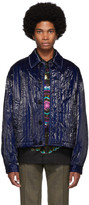 Thumbnail for your product : Dries Van Noten Blue Quilted Jacket