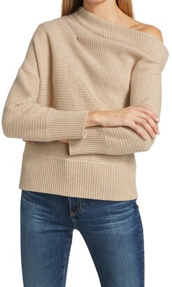 Naadam Asymmetric Wool-Blend Sweater
