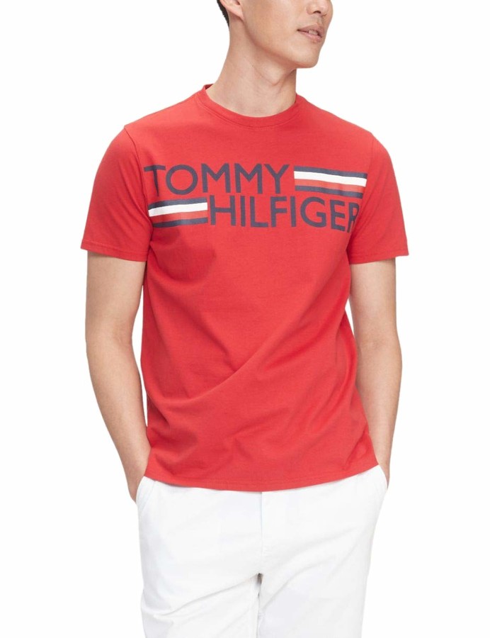 Tommy Hilfiger Red Men's Tshirts | Shop the world's largest collection of  fashion | ShopStyle