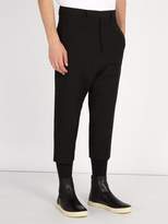 Thumbnail for your product : Rick Owens Astaires Cropped Wool Trousers - Mens - Black