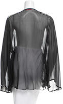 Thumbnail for your product : Matthew Williamson Silk Embellished Top