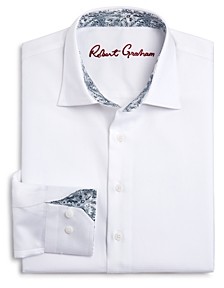 Robert Graham Boys' Joy Neat Textured Dress Shirt - Big Kid