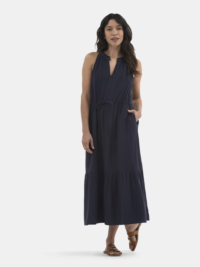 Time and Tru Women’s Sleeveless Double Cloth Dress, Sizes XS-XXXL