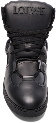 Loewe Leather High Sneakers