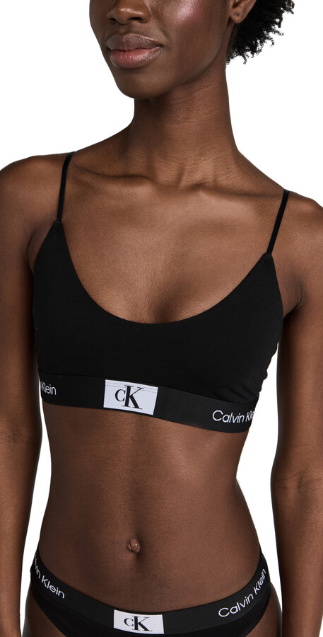 Buy Calvin Klein Underwear LGHT LINED TRIANGLE - Black W. Pink