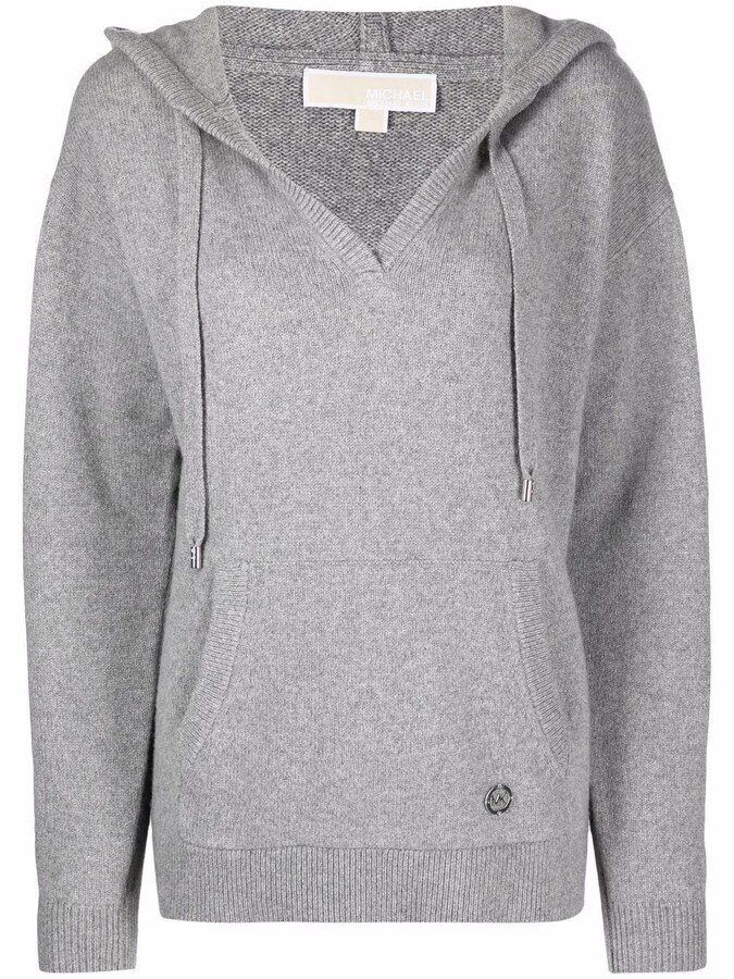 MICHAEL Michael Kors Knitted Pullover Hoodie - ShopStyle
