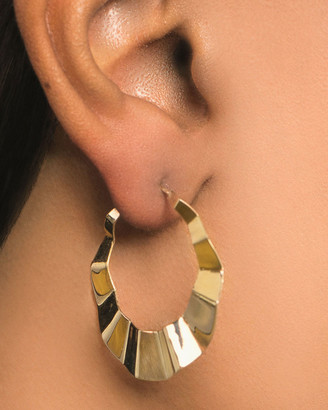 Lana 14k Hollywood Hoop Earrings, 32mm