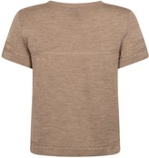 Thumbnail for your product : Studio Myr Short Sleeve Merino Jumper With Lace Details Sweety-Rabbit.