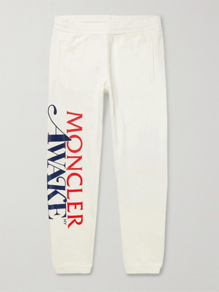 MONCLER GENIUS + Awake Ny 2 Moncler 1952 Tapered Logo-Print Cotton-Jersey Sweatpants