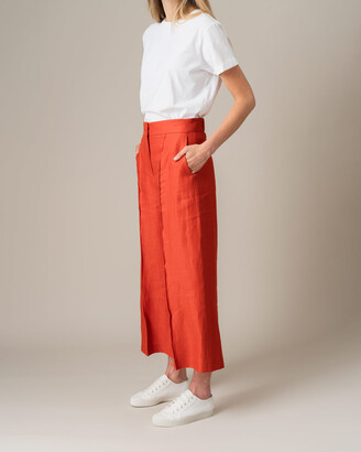 Jigsaw Heavy Linen Crop Trousers
