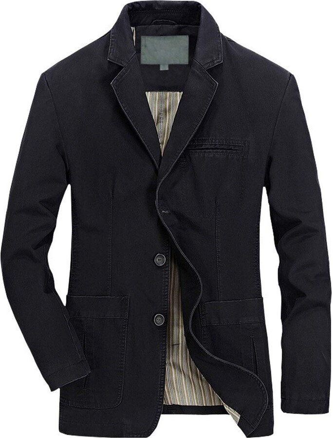 Generic Cotton Blazers For Men Uk Mens Smart Jackets Casual Mens
