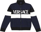 Thumbnail for your product : Versace Children La Greca cotton track jacket
