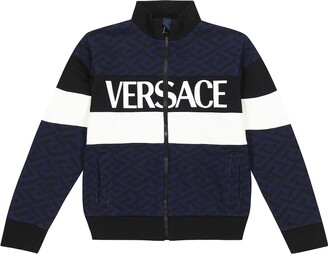 Versace Children La Greca cotton track jacket
