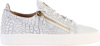 Giuseppe Zanotti Gail Embossed Lace-Up Sneakers