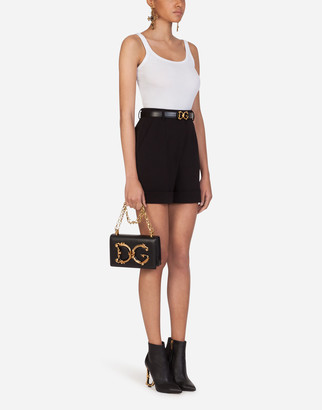 Dolce & Gabbana Double Woolen Fabric Shorts