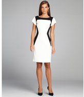 Thumbnail for your product : Rachel Roy ivory and black cutout back short sleeve stretch dress