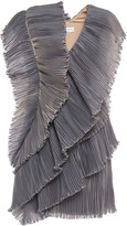 Thumbnail for your product : Lanvin Draped Plisse-organza Mini Dress