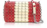 Thumbnail for your product : RED Valentino Strawberry/Ivory Studded Leather Shoulder Bag