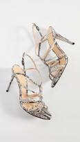 Thumbnail for your product : Alexandre Birman Emma Cage 100mm Exotic Sandals