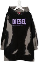 Thumbnail for your product : Diesel Kids Tie-Dye Logo-Print Sweatshirt Dress