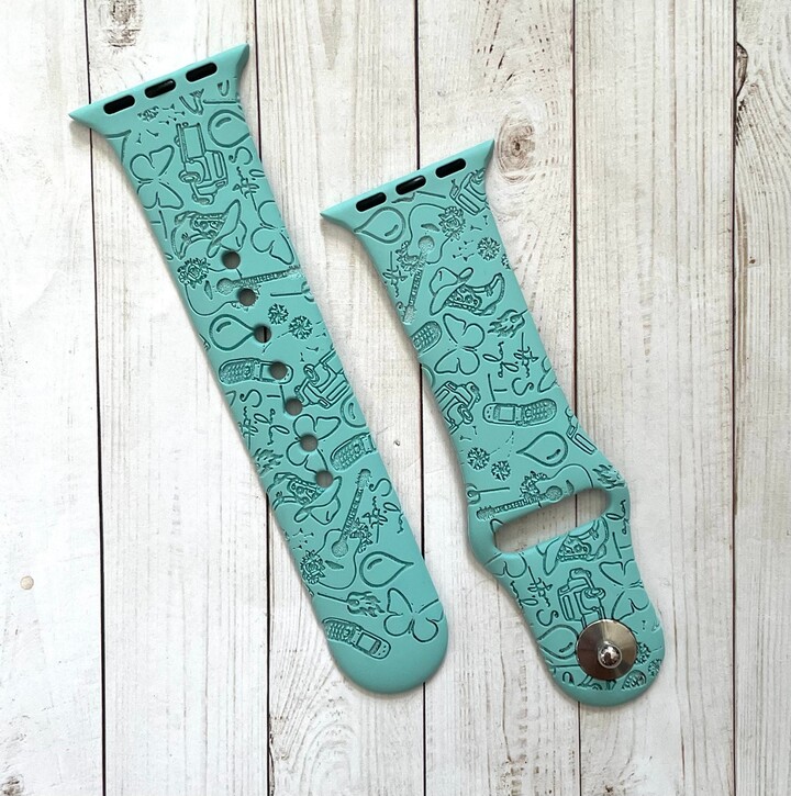 Debut Watch Band - Blue Smart Engraved